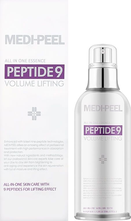 Купити Киснева ліфтинг-есенція для обличчя з пептидами Peptide 9 Volume Lifting All In One Essence Pro на Elune.com.ua