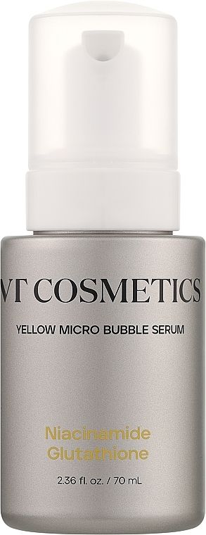 Купити Мікробульбашкова сироватка з ніацинамідом і глутатіоном VT Cosmetics Niacinamide Glutathione Yellow Micro Bubble Serum на Elune.com.ua