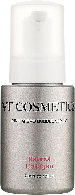 Купити Мікробульбашкова сироватка з ретинолом і колагеном VT Cosmetics Retinol Collagen Pink Micro Bubble Serum на Elune.com.ua