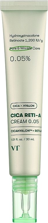 Купити Крем для обличчя з 0.05% ретинолом VT Cosmetics Cica Reti-A Cream 0.05 на Elune.com.ua