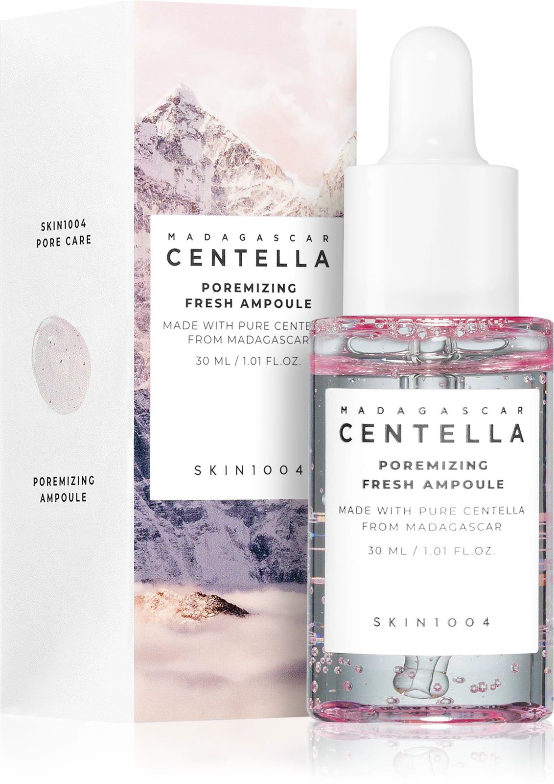 Купити Cироватка-детокс для розгладження шкіри та звуження пор SKIN1004 Madagascar Centella Poremizing Fresh Ampoule на Elune.com.ua