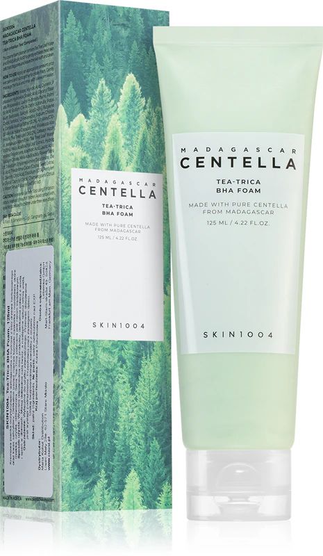Купити Глибоко очищаюча пінка для проблемної шкіри SKIN1004 Madagascar Centella Tea-Trica BHA Foam на Elune.com.ua
