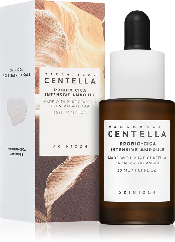 Купити Заспококійлива сироватка відновлюючий бар’єр шкіри SKIN1004 Madagascar Centella Probio-Cica Intensive Ampoule на Elune.com.ua