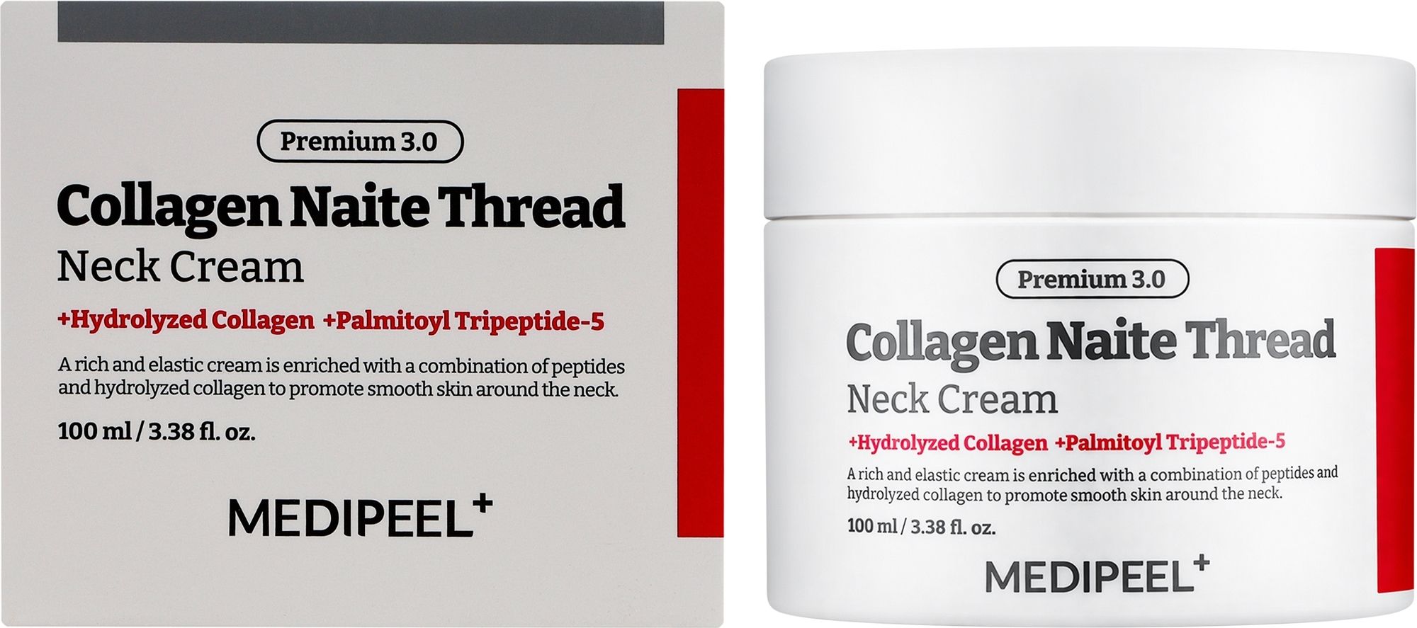 Купити Зміцнювальний крем для шиї з колагеном та пептидами MEDI PEEL Premium 3.0 Collagen Naite Thread Neck Cream на Elune.com.ua