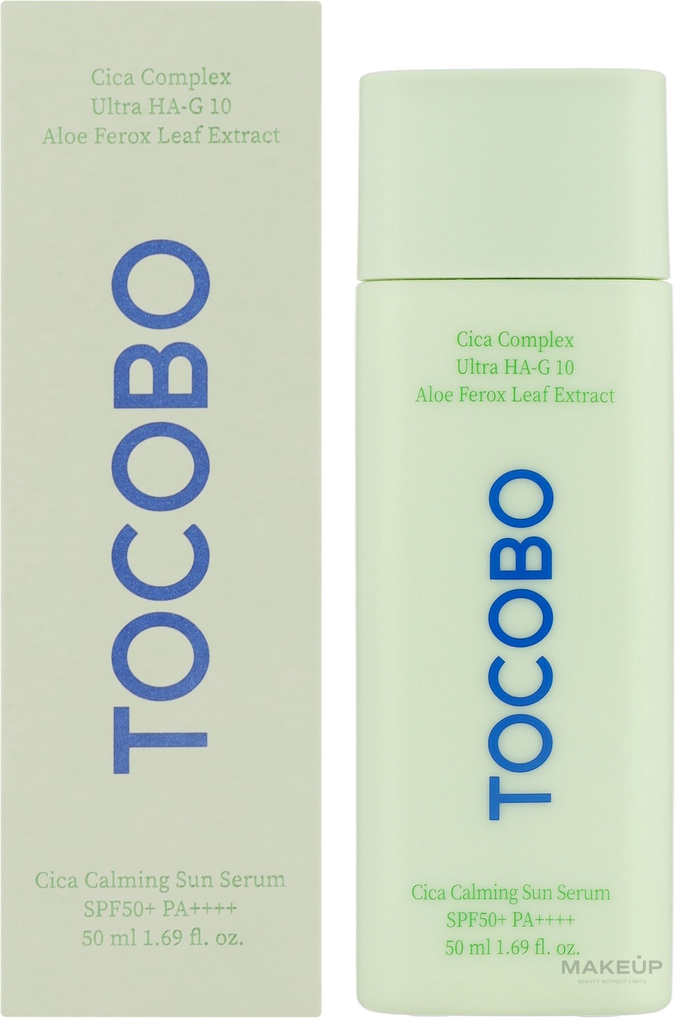 Купити Сонцезахисна сироватка для чутливої шкіри Tocobo Cica Calming Sun Serum Spf 50+ Pa++++ на Elune.com.ua