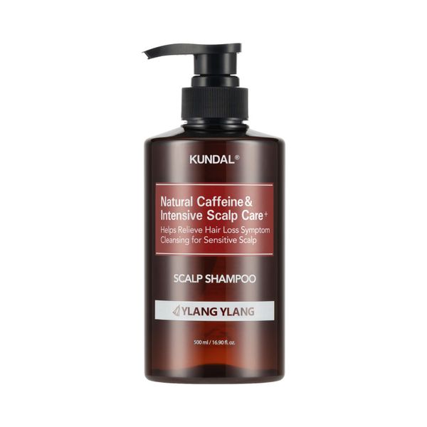 Купити Шампунь проти випадіння "Іланг-Іланг" Kundal Natural Caffeine & Intensive Scalp Care Shampoo Ylang-Ylang на Elune.com.ua