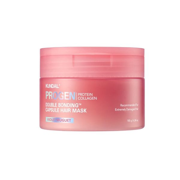 Купити Капсульна маска для сухого і пошкодженого волосся Kundal Progen Double Bonding Capsule Hair Mask Violet Muguet на Elune.com.ua