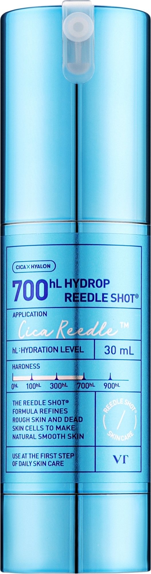 Купити Зволожуюча сироватка-бустер з мікроголками VT Cosmetics Microneedle Serum Hydrop Reedle Shot 700hL на Elune.com.ua