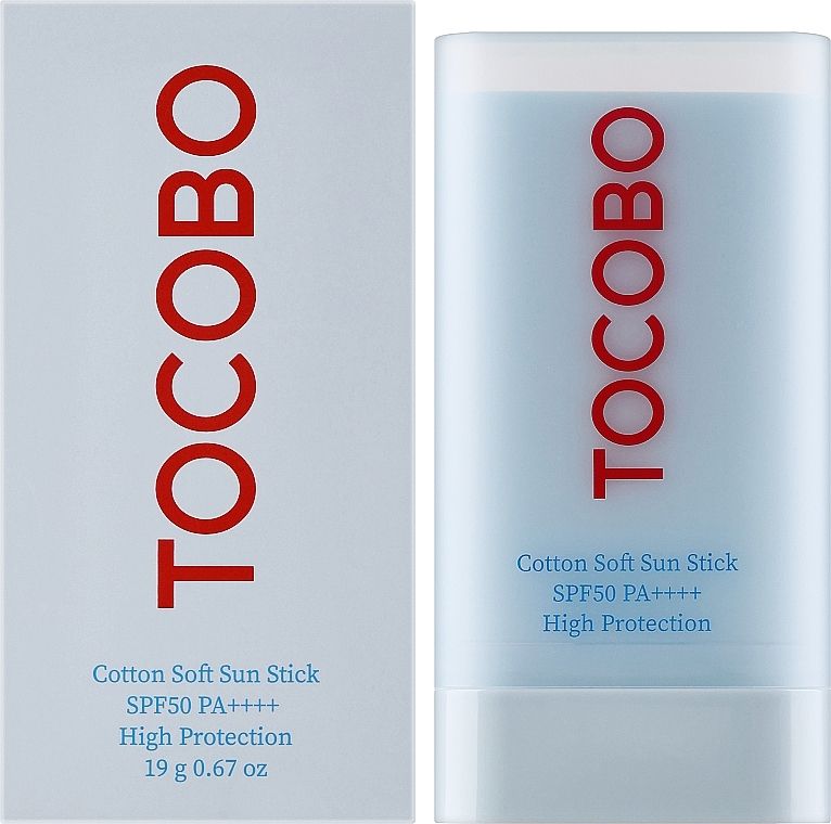 Купити Сонцезахисний стік для обличчя TOCOBO Cotton Soft Sun Stick SPF50+ PA++++ на Elune.com.ua
