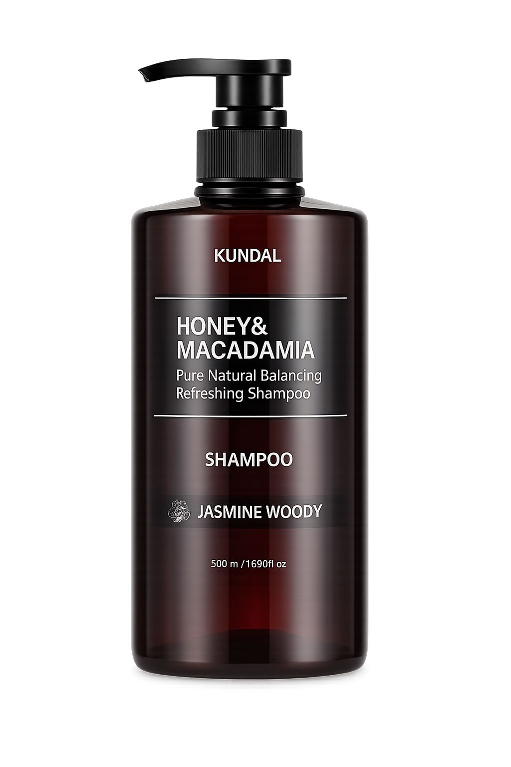 Купити Шампунь відновлюючий «Жасмин із деревними нотками» Kundal Honey & Macadamia Nature Shampoo Jasmine Woody на Elune.com.ua
