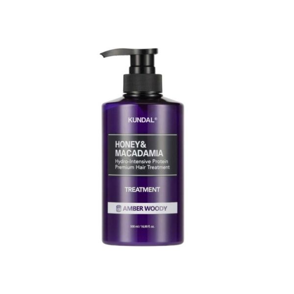 Купити Кондиціонер для волосся "Бурштинова деревина" Kundal Honey & Macadamia Protein Hair Treatment Amber Woody на Elune.com.ua