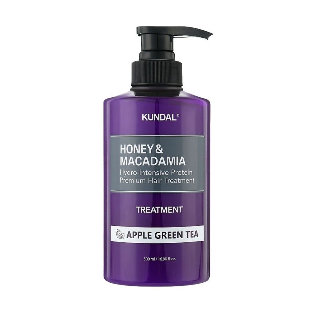 Купити Кондиціонер для волосся "Яблуко і зелений чай" Kundal Honey & Macadamia Protein Hair Treatment Apple Green Tea на Elune.com.ua