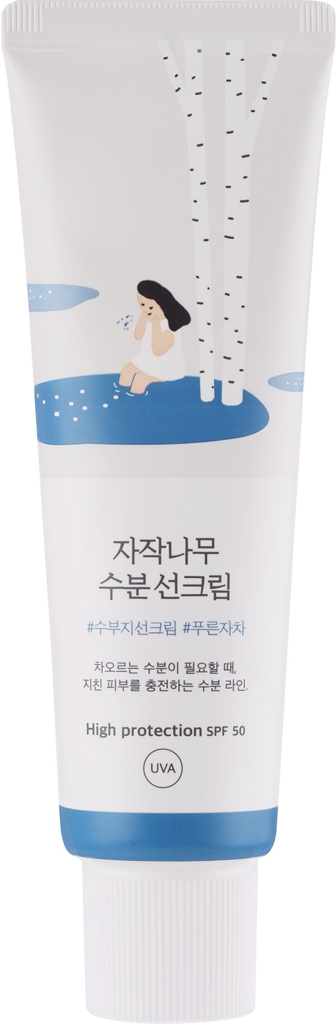 Купити Зволожувальний сонцезахисний крем із березовим соком Round Lab Birch Juice Moisturizing Sunscreen SPF50+PA++++ на Elune.com.ua
