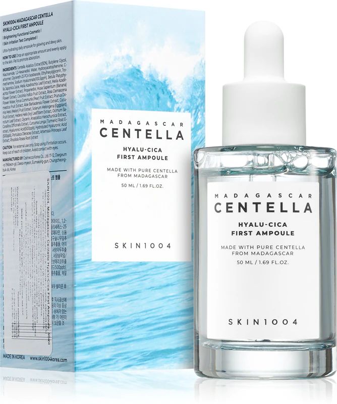 Купити Відновлювальна зволожуюча сироватка SKIN1004 Madagascar Centella Hyalu-Cica First Ampoule на Elune.com.ua