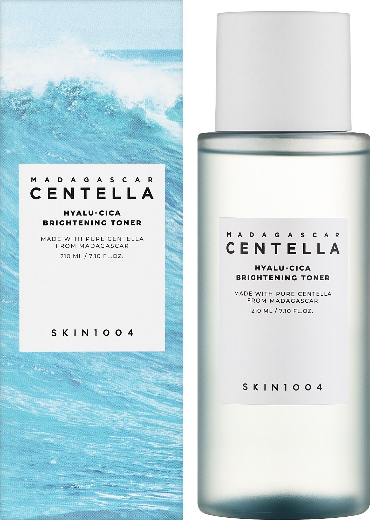 Купити Тонер освітлювальний на основі гіалуронової кислоти SKIN1004 Madagascar Centella Hyalu-Cica Brightening Toner на Elune.com.ua