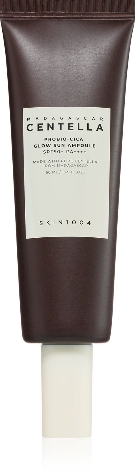 Купити Захисна сироватка відновлюючий бар’єр шкіри SKIN1004 Madagascar Centella Probio-Cica Glow Sun Ampoule на Elune.com.ua