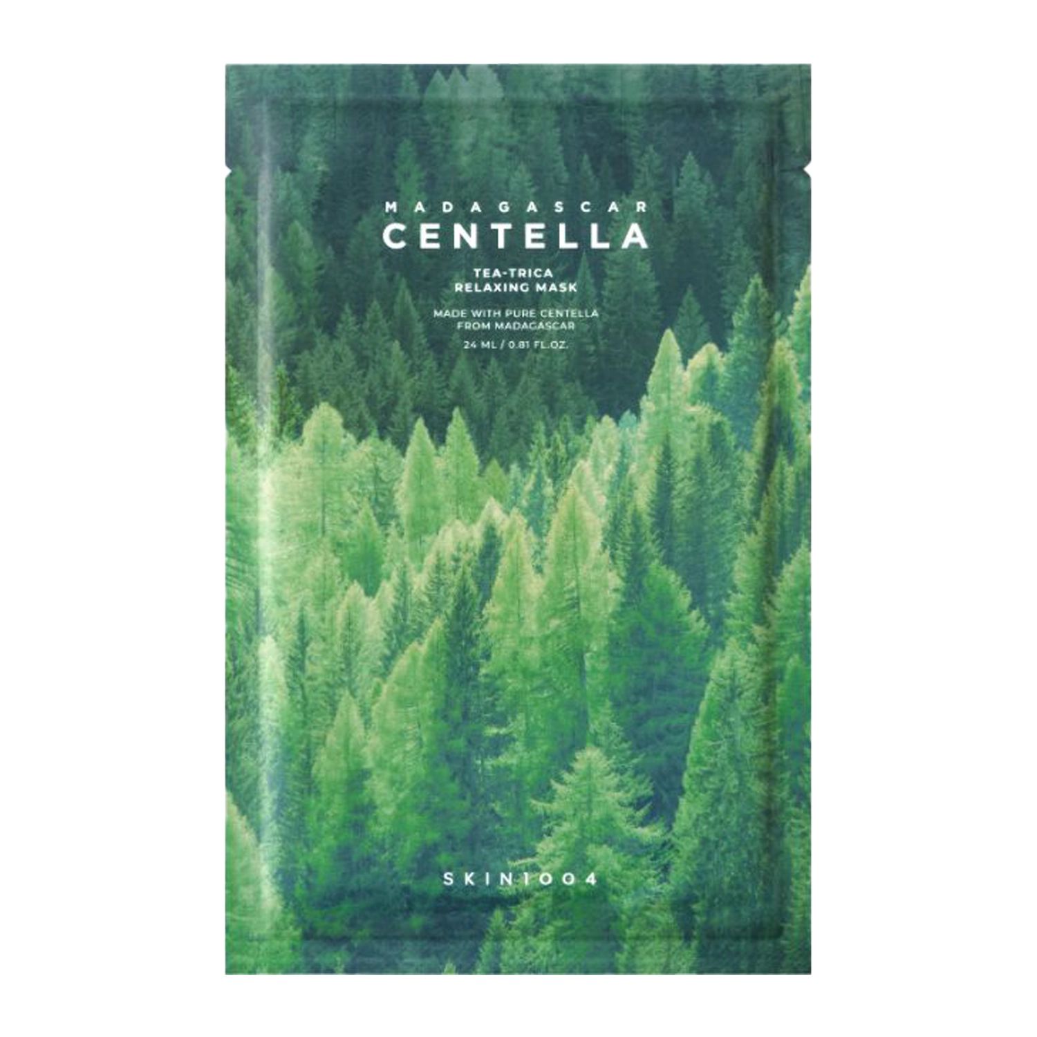 Купити Протизапальна тканинна маска для обличчя SKIN1004 Madagascar Centella Tea-Trica Relaxing Mask на Elune.com.ua