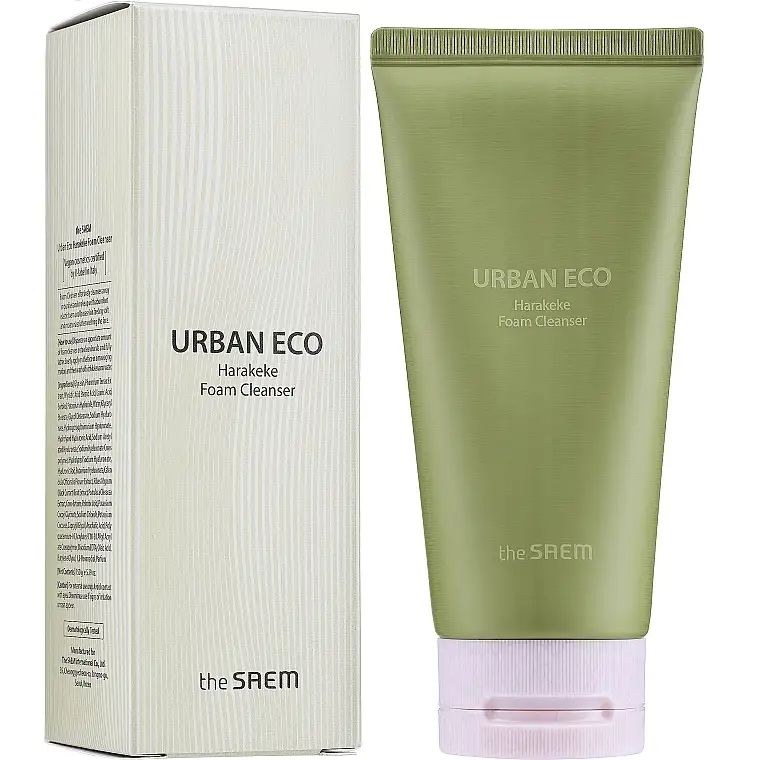 Купити Пінка для вмивання з екстрактом льону The Saem Urban Eco Harakeke Foam Cleanser на Elune.com.ua