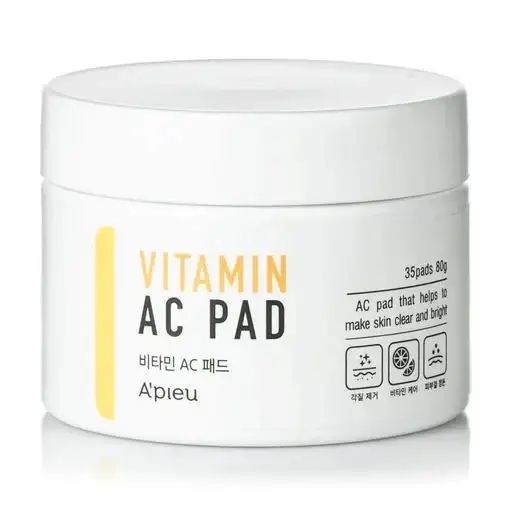 Купити Пілінг-диски для очищення шкіри обличчя Vitamin AC Pad на Elune.com.ua