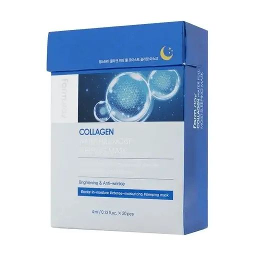 Купити Нічна зволожувальна маска з колагеном Collagen Water Full Moist Sleeping Mask на Elune.com.ua