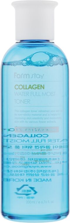 Купити Тонер для зволоження та пружності шкіри з колагеном Collagen Water Full Moist Toner на Elune.com.ua
