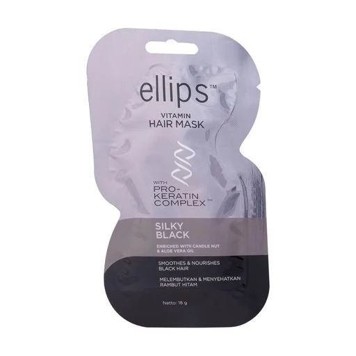 Купити Маска для волосся "Шовкова ніч", з про-кератиновим комплексом Vitamin Hair Mask Silky Black на Elune.com.ua