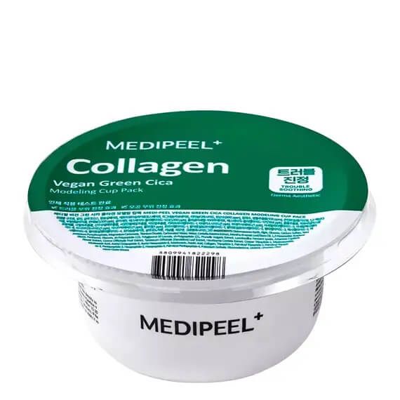 Купити Заспокійлива моделююча маска для обличчя Collagen Vegan Green Cica Modeling Cup Pack на Elune.com.ua