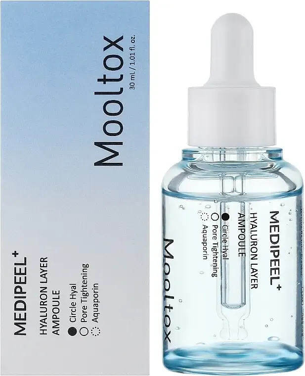 Глибокозволожуюча сироватка з гіалуроновою кислотою Mooltox Hyaluron Layer Ampoule