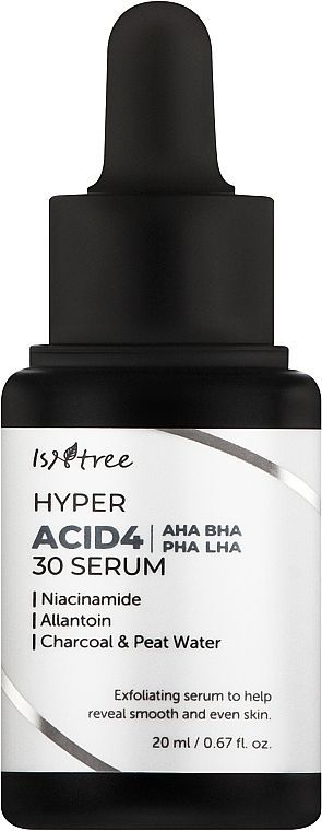 Купити Сироватка-пілінг змивна на основі кислот Hyper Acid 4 AHA BHA PHA LHA 30 Serum на Elune.com.ua