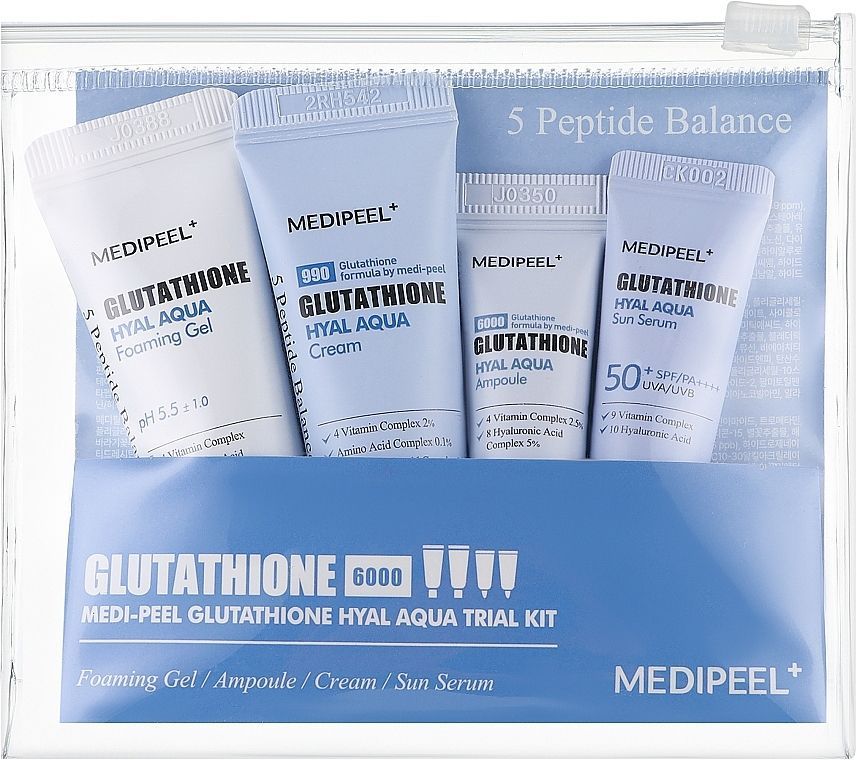 Купити Набір зволожувальних засобів з глутатіоном Glutathione Hyal Aqua Trial Kit на Elune.com.ua