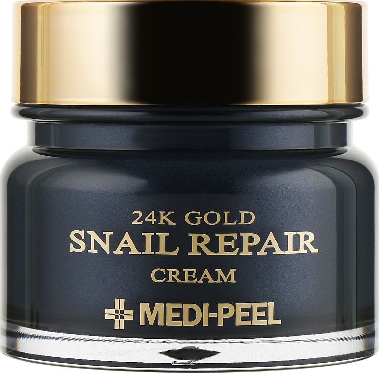 Купити Крем для обличчя з колоїдним золотом і муцином равлика 24k Gold Snail Repair Cream на Elune.com.ua