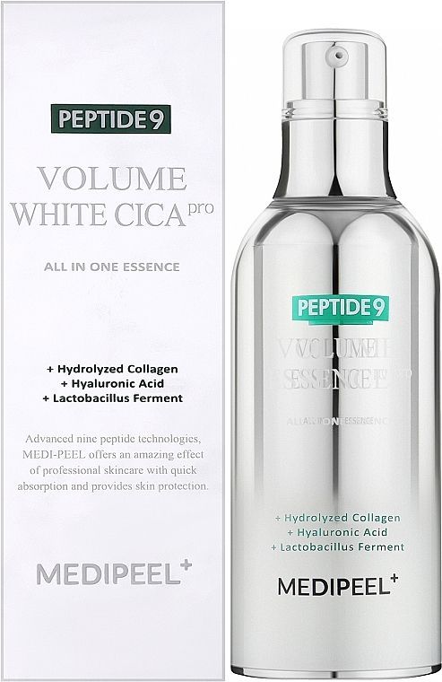 Купити Есенція з пептидами для освітлення шкіри обличчя Peptide 9 Volume White CICA Essence Pro на Elune.com.ua