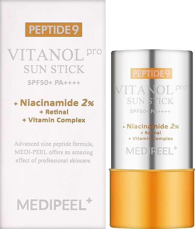 Купити Сонцезахисний стік для обличчя з пептидами та вітамінами Peptide 9 Vitanol Sun Stick Pro SPF50+ PA++++ на Elune.com.ua