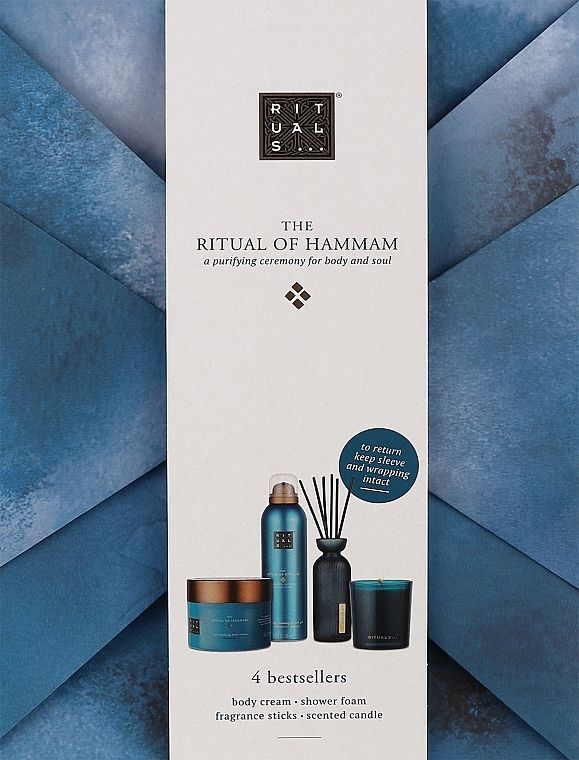 Купити Набір Ritual (Крем 200мл+Пінка 200мл+Свічка+Аромадіфузор) The Ritual Of Hammam на Elune.com.ua