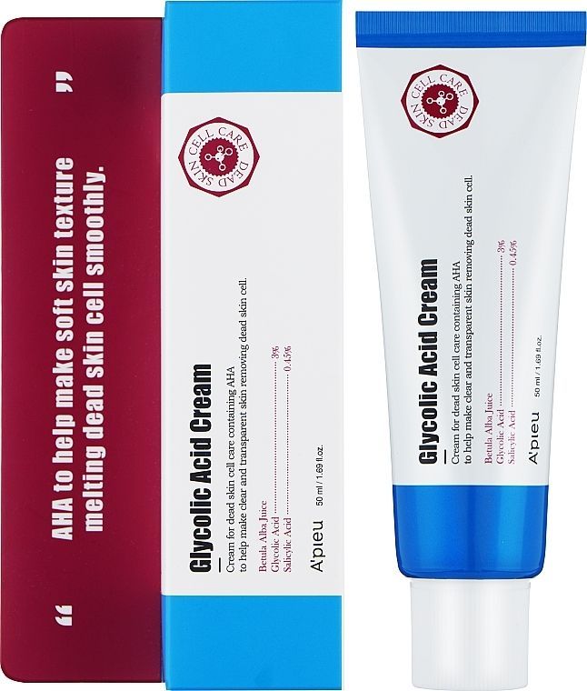 Купити Оновлювальний крем-пілінг для обличчя з AHA- і BHA-кислотами Glycolic Acid Cream на Elune.com.ua