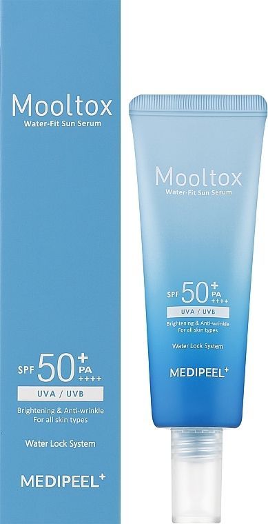 Купити Ультразволожувальна СПФ сироватка для обличчя Aqua Mooltox Water-Fit Sun Serum SPF 50+ PA++++ на Elune.com.ua