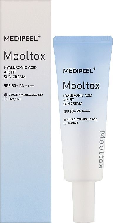 Купити Сонцезахисний крем для обличчя Hyaluronic Acid Mooltox Air Fit Sun Cream SPF 50+ PA++++ на Elune.com.ua