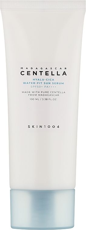 Купити Сироватка для обличчя від сонця з гіалуроновою кислотою SKIN1004 Madagascar Centella Hyalu-cica Water-fit Sun Serum на Elune.com.ua