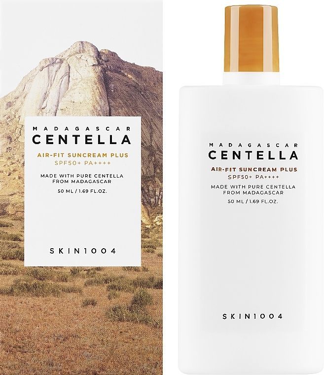 Купити Ультралегкий сонцезахисний крем із центелою Madagascar Centella Air-Fit Suncream Plus SPF50+ PA ++++ на Elune.com.ua