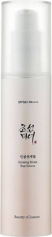 Купити Сонцезахисна сироватка з женьшенем Ginseng Moist Sun Serum SPF50+/PA++++ на Elune.com.ua