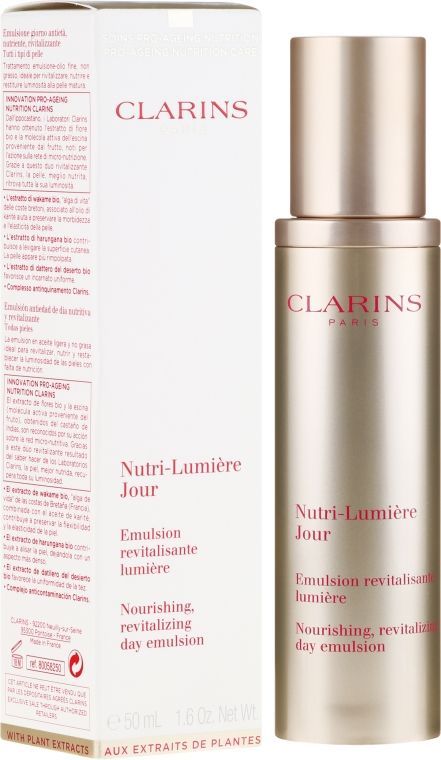 Купити Емульсія для обличчя Clarins Nutri-Lumiere Day Emulsion на Elune.com.ua