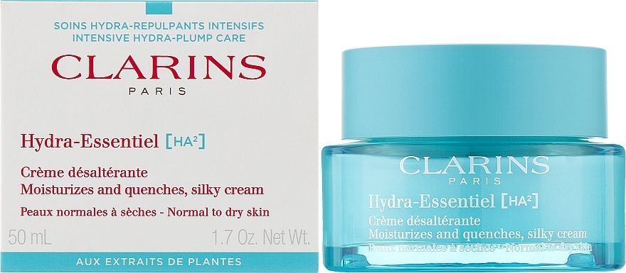 Купити Clarins Крем для обличчя для нормальної, сухої шкіри Hydra Essentiel Silky Cream HA2 на Elune.com.ua