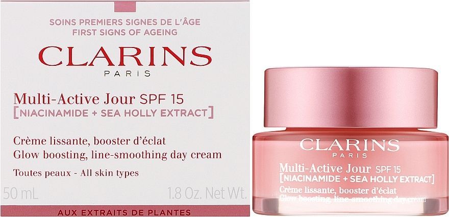 Купити Clarins Крем для обличчя відновлюючий Multi-Active Jour SPF15 Niacinamide+Sea Holly Extract на Elune.com.ua