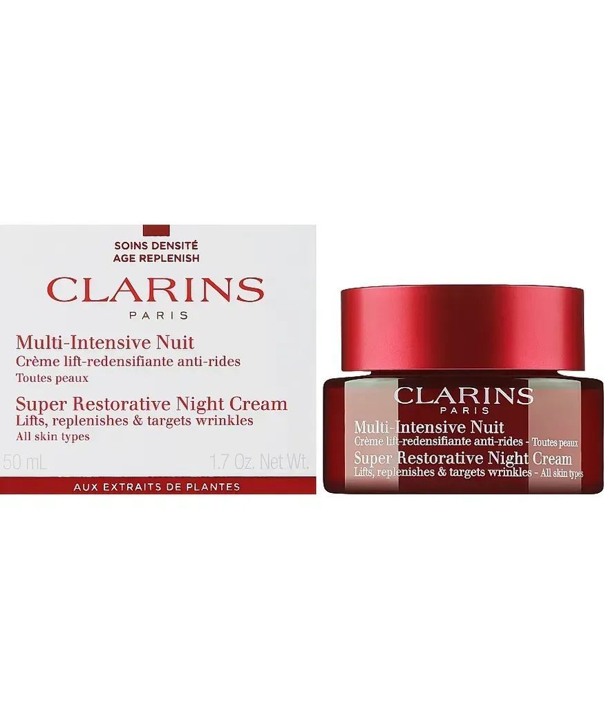 Купити Clarins Нічний  крем для обличчя для всіх типів шкіри Multi-Intensive Nuit на Elune.com.ua