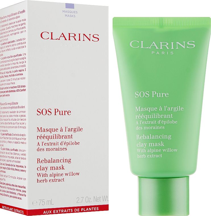 Купити Clarins Маска для обличчя SOS Pure Mask на Elune.com.ua