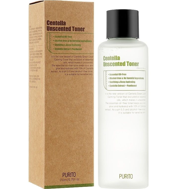 Купити Тонер заспокійливий з центеллою без олій Centella Unscented Toner на Elune.com.ua