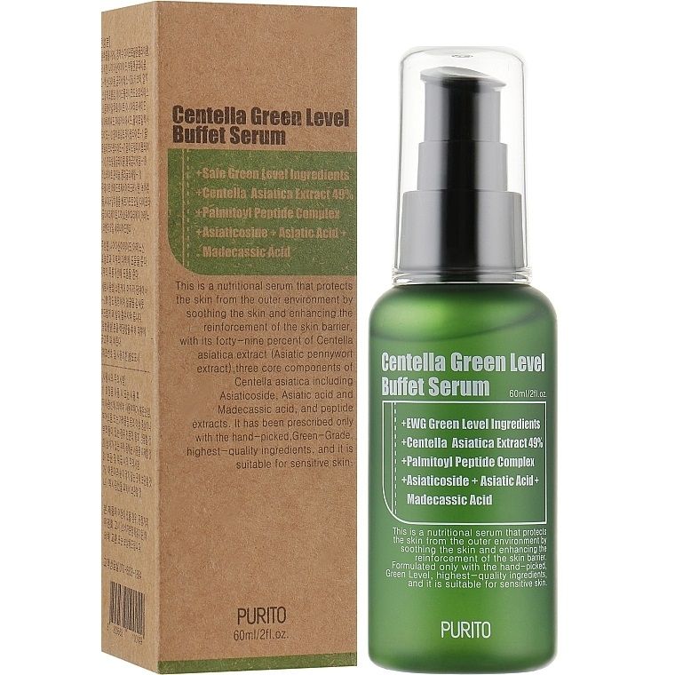 Купити Сироватка з екстрактом центели Centella Green Level Buffet Serum на Elune.com.ua