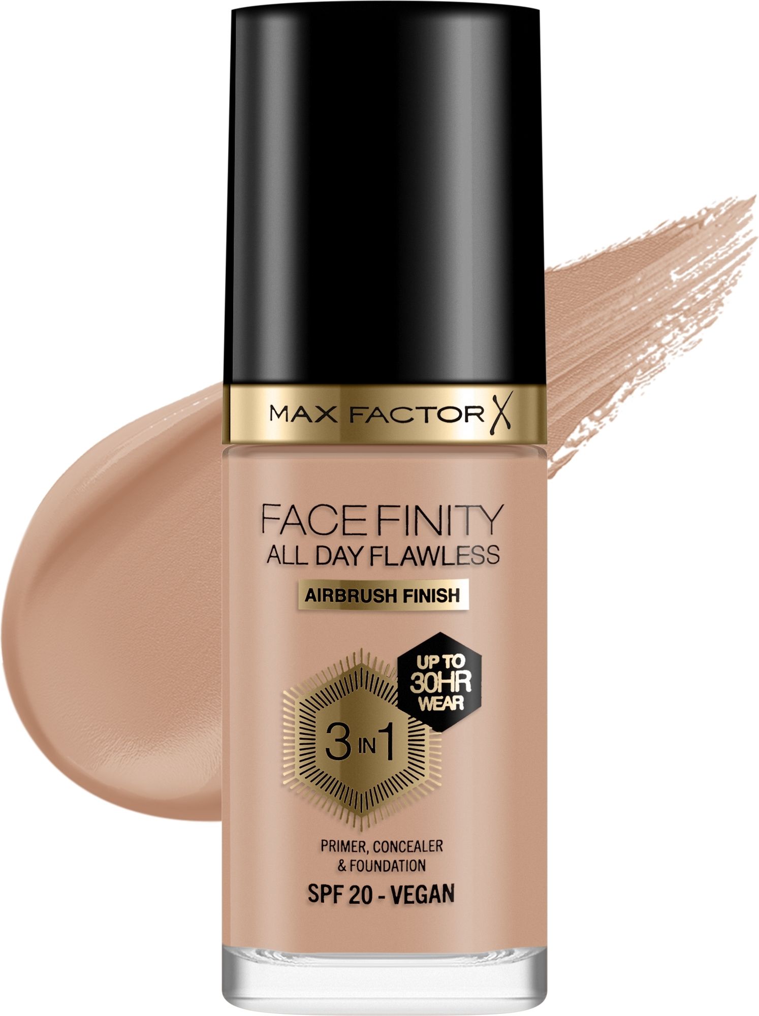 Купити Крем тональний для обличчя Max Factor Facefinity All Day Flawless 3-in-1 Foundation на Elune.com.ua