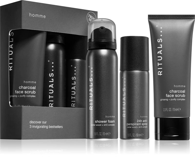 Купити Набір The Ritual of Homme (sh/foam 50ml + deo 50ml + face scrub 70ml) на Elune.com.ua