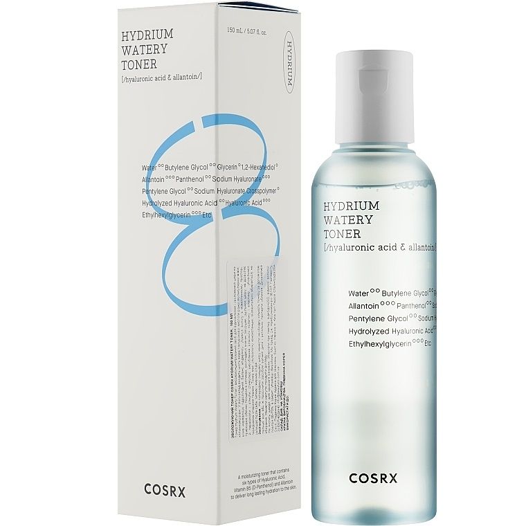Купити Зволожуючий тонер із гіалуроновою кислотою Cosrx Hydrium Watery Toner на Elune.com.ua